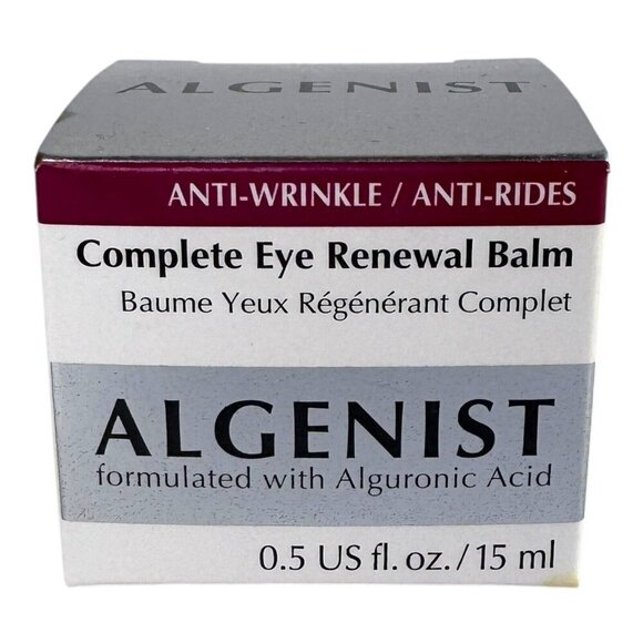 Algenist Anti-Wrinkle Complete Eye Renewal Balm With Alguronic Acid 0.5 oz New - Picture 2 of 4
